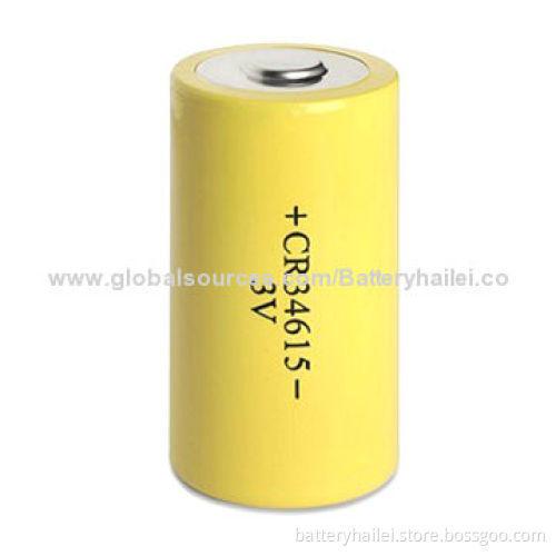 Li-MnO2 Battery CR34615 with 3.0V Voltage, 1,500mAh Capacity and High-power Type, Bluetooth Advice